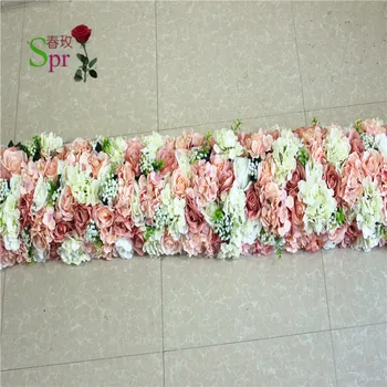 SPR Високо качество на 2 м/лот сватбата цвете стенни сцена или фон декоративна търговия на едро с изкуствени цветя, маса централно място 1