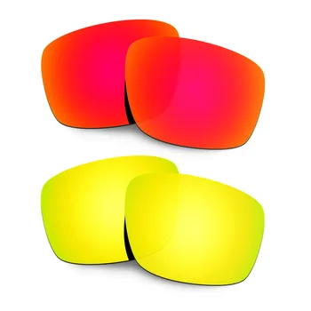 Сменяеми Поляризирани лещи Hkuco За слънчеви очила, Mainlink - Червено и Златно 2 Двойки 1