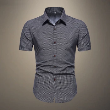 Разпродажба! Мъжки нова класическа тъмна риза с нередовни подолом, градската младежка модна тенденция, ежедневни свободна риза голям размер < Мъжки дрехи ~ Lopenpyoraliike.fi 11
