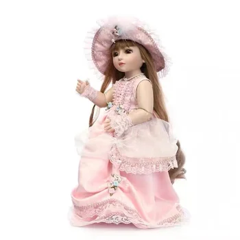 2022NEW Благородна 45 см BJD Кукла Принцеса Момиче Играчка BJD Кукла Гъвкави Ставата Детски 3D Големи Очи Красива Играчка САМ Кукла С Дрехи 1
