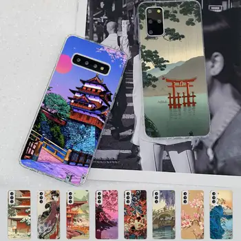 YNDFCNB Ukiyo-e Калъф за телефон в японски стил за Samsung S21 A10 за Redmi Note 7 9 за Huawei P30Pro Honor 8X 10i калъф 1
