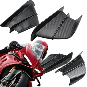 Мотоциклет Крылышко Аеродинамично Крило Комплект Спойлер от въглеродни влакна За Yamaha за Suzuki за Kawasaki за Honda H2/H2R Скутер 1