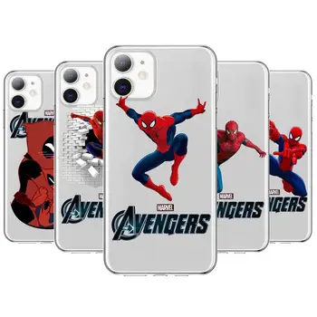 Marvel Spiderman Дэдпул Калъф За Телефон със стил аниме Калъф За iPhone 11 pro max Седалките 12 8 7 6 s XR XS PLUS X SE 2020 mini Trans 1