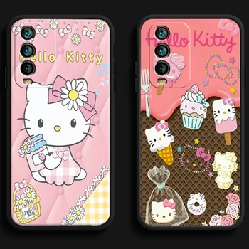 Калъфи за телефони Hello Kitty Сладко 2022 за Xiaomi Redmi Note 10 10 Pro 10S Redmi Note 10 5G от мека TPU Funda Carcasa на Корпуса 1