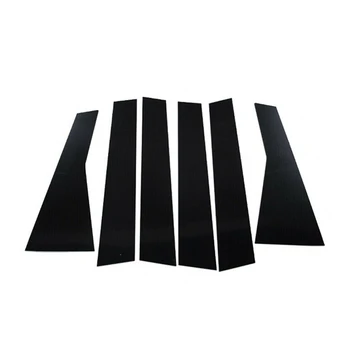 Странични Дръжки на Прозорци, Стелажи, Стелажи рамка, която да Отрежете Капака на Пианото, за да Jetta 2019 2020 2021 Аксесоари Черен 6 БР. 1
