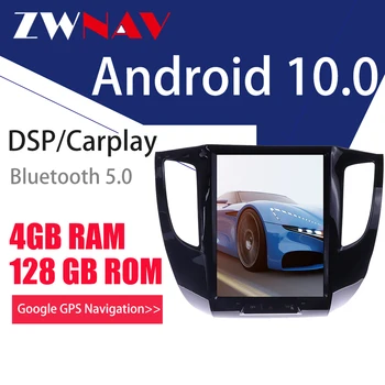 4 + 128 г Tesla Екран Carplay За 2007-2017 Mitsubishi L200 Пикап Android10 Плейър GPS Авто Аудио Стерео Магнитола Главното Устройство 1
