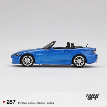 Дисплей на автомобила MINI GT 1: 64 модели на Honda S2000 (AP2) от сплав на Бермудските острови - RHD Син 2
