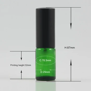 Красотата на доставчици на Китай на 10 мл мини-модел на козметичен спрей с помпа, преносим стъклен флакон за парфюм 10cc 2