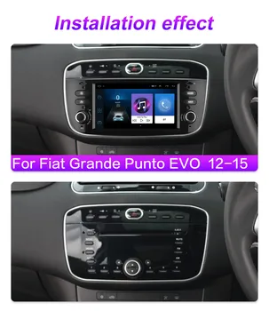 За Fiat Punto 2009-2015 Android 12 PX6 DSP Авто Стерео Аудио Carplay Радио Авто Мултимедиен Плейър GPS Навигация за Записване 2