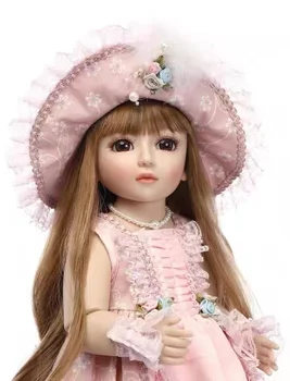 2022NEW Благородна 45 см BJD Кукла Принцеса Момиче Играчка BJD Кукла Гъвкави Ставата Детски 3D Големи Очи Красива Играчка САМ Кукла С Дрехи 2