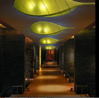 Творческа изкуството на тъкани, ресторант leaf, спалня чайном къща, салон за красота в югоизточна Азия, полилей. 2