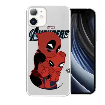 Marvel Spiderman Дэдпул Калъф За Телефон със стил аниме Калъф За iPhone 11 pro max Седалките 12 8 7 6 s XR XS PLUS X SE 2020 mini Trans 2