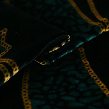 Graceful Arc 2 Colors Printing Silk Velvet Fabric Dress For Tissus Au MÈTre Telas Por Метро Плат За Шиене Ролки Плат Sewing Направи Си Сам 2