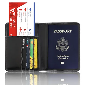 Притежател На Паспорт RFID Антимагнитная Функция Защитен Калъф За Паспорт От Изкуствена Кожа Водоустойчив Държач За Карти За Пътуване на Документи 2