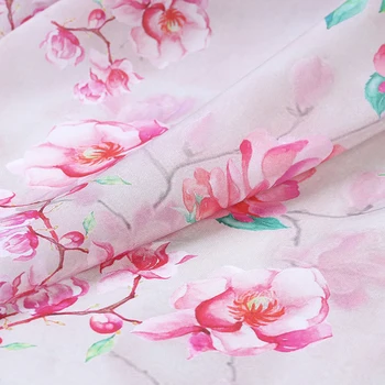 Цифров blast коприна крепдешиновая ткань14 мм мека микропрозрачная риза рокля китайска коприна тъкани търговия на едро с копринени тъкани 2