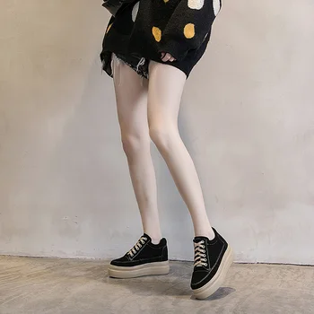 2020 г. нова дамски обувки, Модни Демисезонная Удобни Дамски Ежедневни Обувки, Кожени Дишащи обувки на равна подметка, марка Yiluan, размер 32-42 2