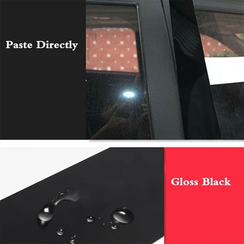 Странични Дръжки на Прозорци, Стелажи, Стелажи рамка, която да Отрежете Капака на Пианото, за да Jetta 2019 2020 2021 Аксесоари Черен 6 БР. 2