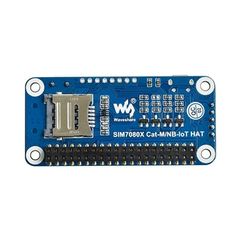 Waveshare NB-Ин / Cat-M (EMTC) /ГНСС ШАПКА за Raspberry Pi на базата на SIM7080G, приложимо по целия свят, вграден USB интерфейс 2