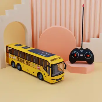 Радиоуправляемая Играчка за училищен автобус със Звуков и Светлинен Превозно средство за Момчета и Момичета, Малки Деца 2