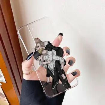 Японски Карикатура Аниме Резачка Човек Калъф за мобилен Телефон за Samsung S20 S10 lite S21 плюс за Redmi Note8 9pro за Huawei P20 Прозрачен Калъф 2
