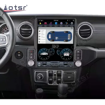 Android 9 128G Tesla Радио За Jeep Wrangler JL 2018-2021 Автомобилен GPS Навигация Авто Стерео Мултимедиен Плеър Главното устройство Записващо устройство 2