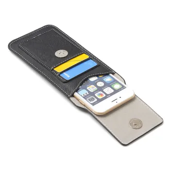 Универсална Лесна Чанта за мобилен Телефон от изкуствена кожа за iPhoneX/XS/XS Max За Самсунг Калъф с клип За колан, Ежедневни Скута Чанта, Калъф за Телефон 2