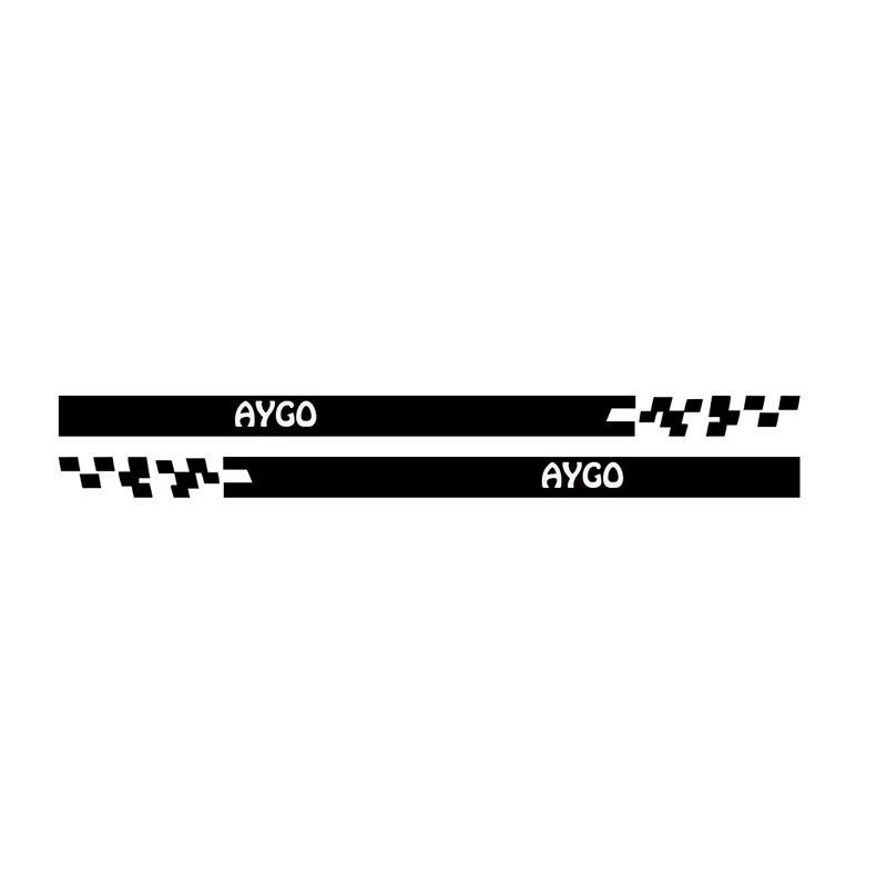 165 см Auto Vinyl Обвивка Състезателни Ивици, Стикери за Автомобили Автомобил Aygo САМ Стайлинг Тунинг Двете Страни на Автомобилни Стикери на Автомобилни Аксесоари Изображение 1