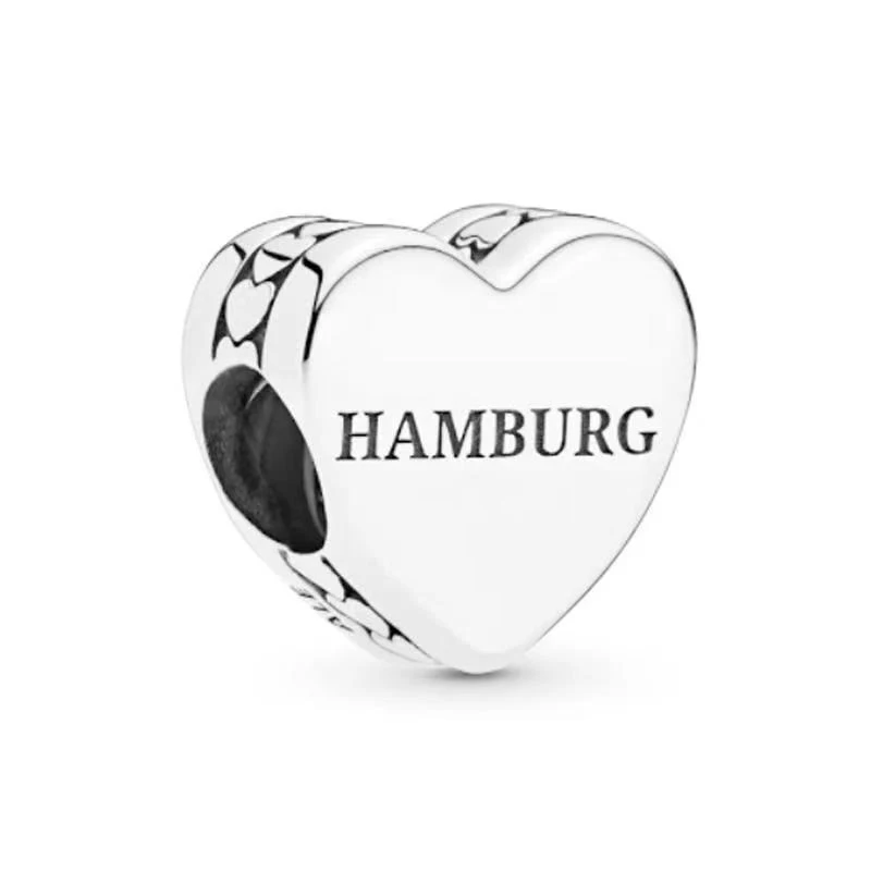2021 Нов Висококачествен оригинален чар във формата на сърце от сребро S925 проба 1:1, стилен и лесен, романтичен подарък за Момичета Изображение 2