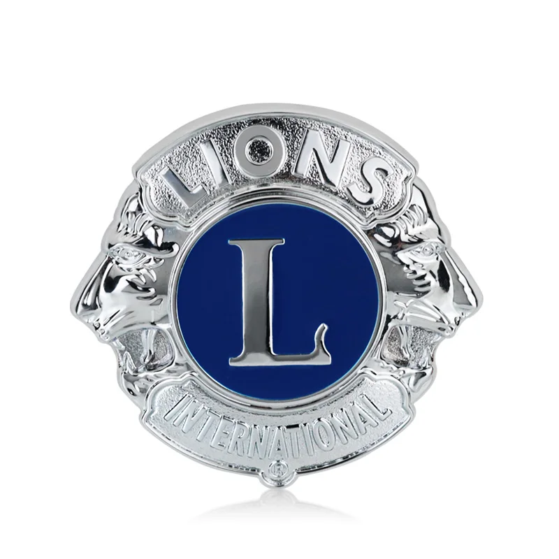 6,7/10,5 см Дрехи-високо качество на L LIONS International Хромирана Метална Емблема на Иконата Тотем Лого Стайлинг Автомобили Инсталиране на 3D Стикер Решетка Знак Изображение 2