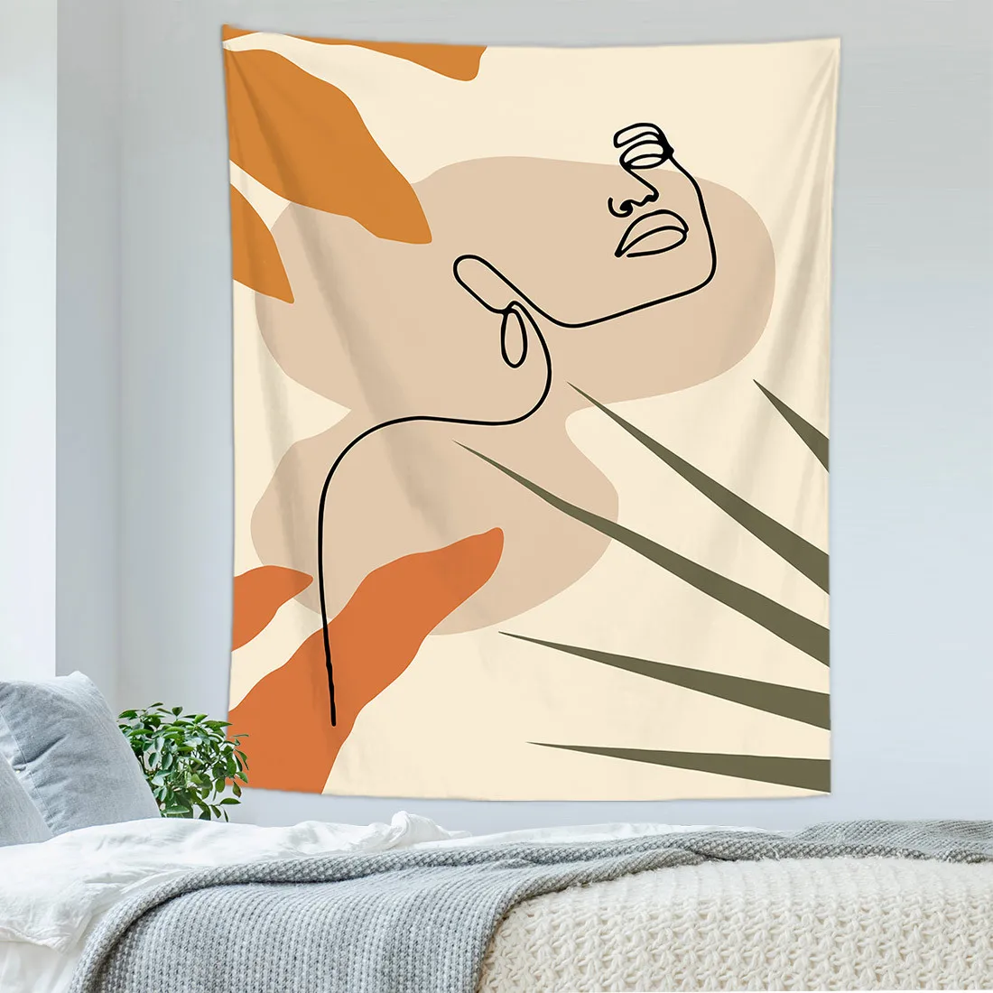 аниме стенен декор гоблен тапиз паред стенни тъкани стенни рисувани плажна одеяло малък гоблен Изображение 2