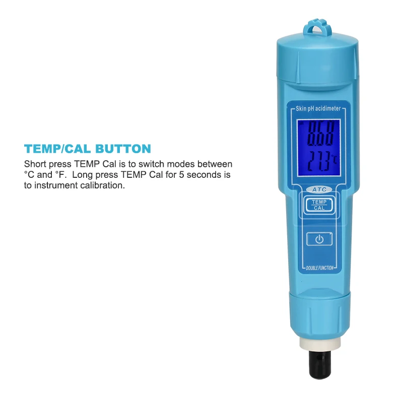 2 in1 тестер тип дръжки измерване на температура и ph метър Изображение 3