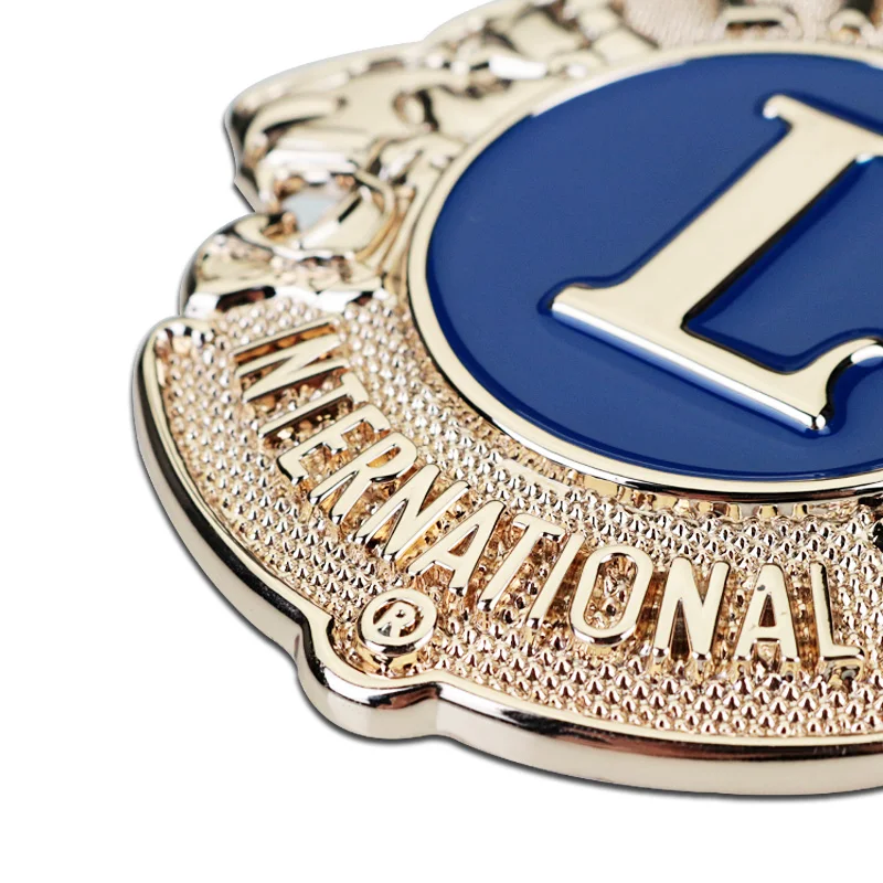 6,7/10,5 см Дрехи-високо качество на L LIONS International Хромирана Метална Емблема на Иконата Тотем Лого Стайлинг Автомобили Инсталиране на 3D Стикер Решетка Знак Изображение 3