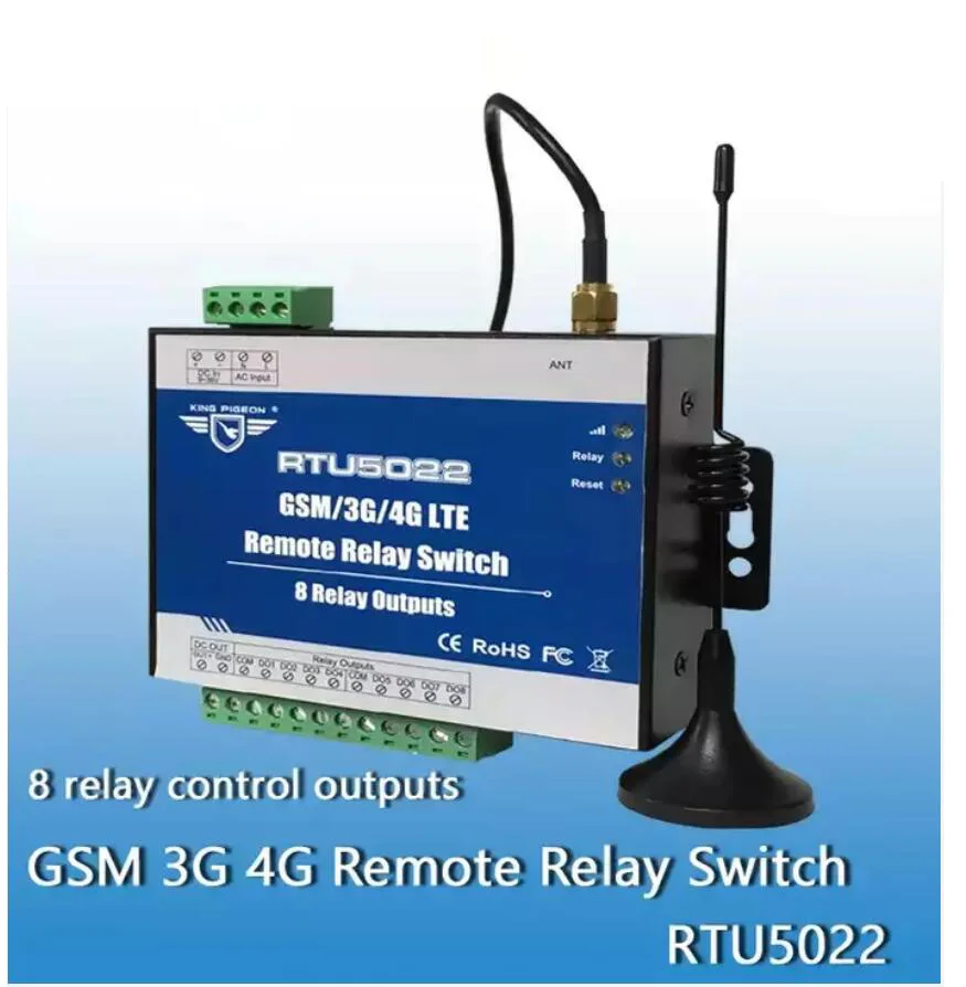 GSM Remote Switch SMS Контролер Безжичен 4 Релеен Изход 2G/3G/4G Аларма като Открывателя Порта Изображение 3