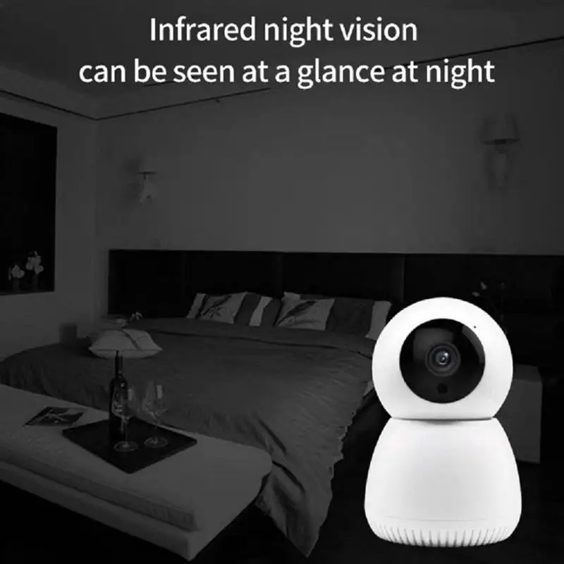 2022 Мини-Камера, WIFI Камера 720P Ip Камера за Нощно Виждане Защита на Сигурността на Умен Дом Камера за Видеонаблюдение Автоматично Проследяване Изображение 4