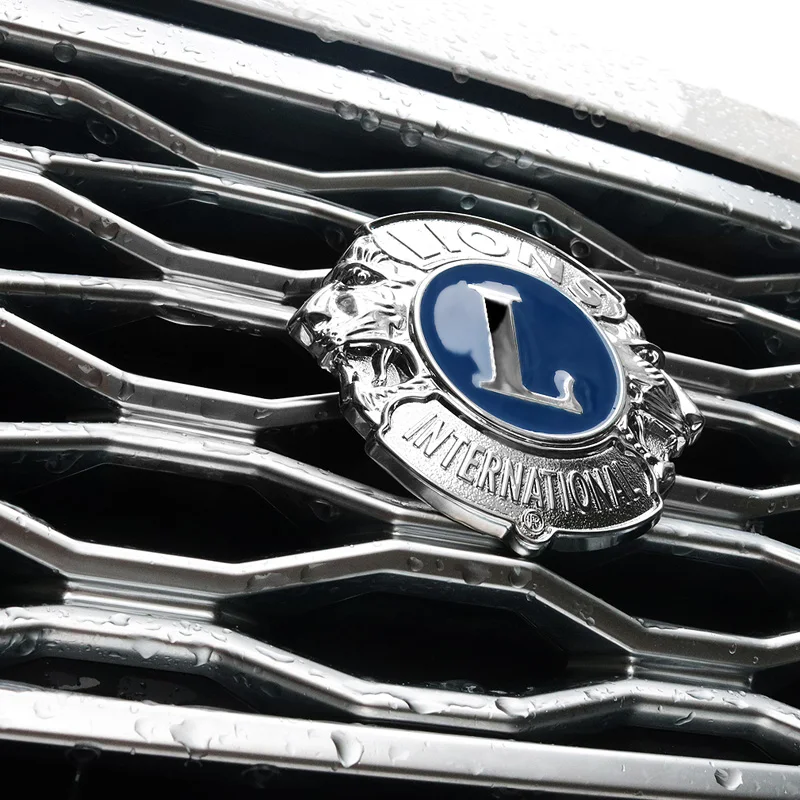 6,7/10,5 см Дрехи-високо качество на L LIONS International Хромирана Метална Емблема на Иконата Тотем Лого Стайлинг Автомобили Инсталиране на 3D Стикер Решетка Знак Изображение 4