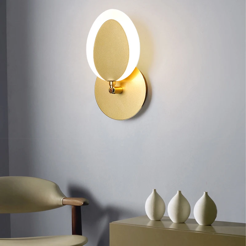 Модерни Минималистичные Led осветление Стена за Хол Спалня малка странична Блясък на Верандата на Европейското Вътрешно Осветление на Преминаване украса Лампи Изображение 4