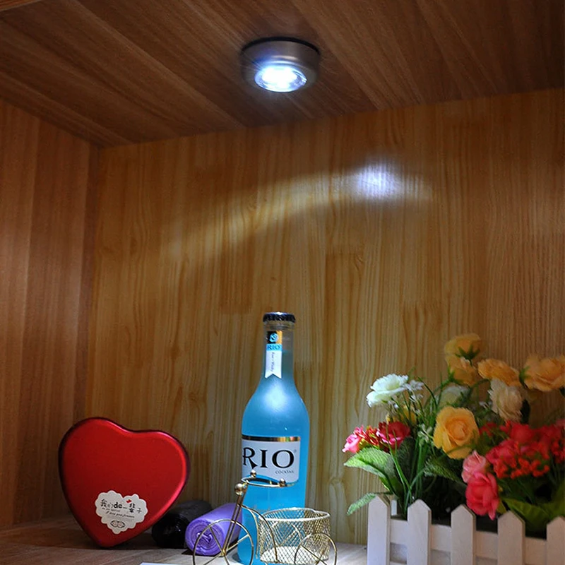 3 led лампа за шкаф с докосване сензор за допир, безжична батерия AAA с захранването от батерията входно антре, тоалетна, кухненски книжния шкаф, шкаф, домашна лампа Изображение 5