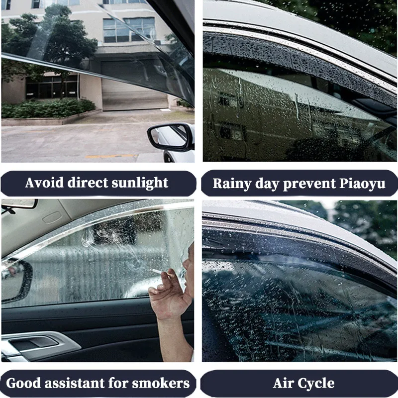 ЗА Subaru Forester 2009-2012 Прозорец Очила за Защита От Дъжд на Прозореца Дъждобран Дефлектор Тента Щит Вентилационна Защита Тента Капак Завърши Изображение 5
