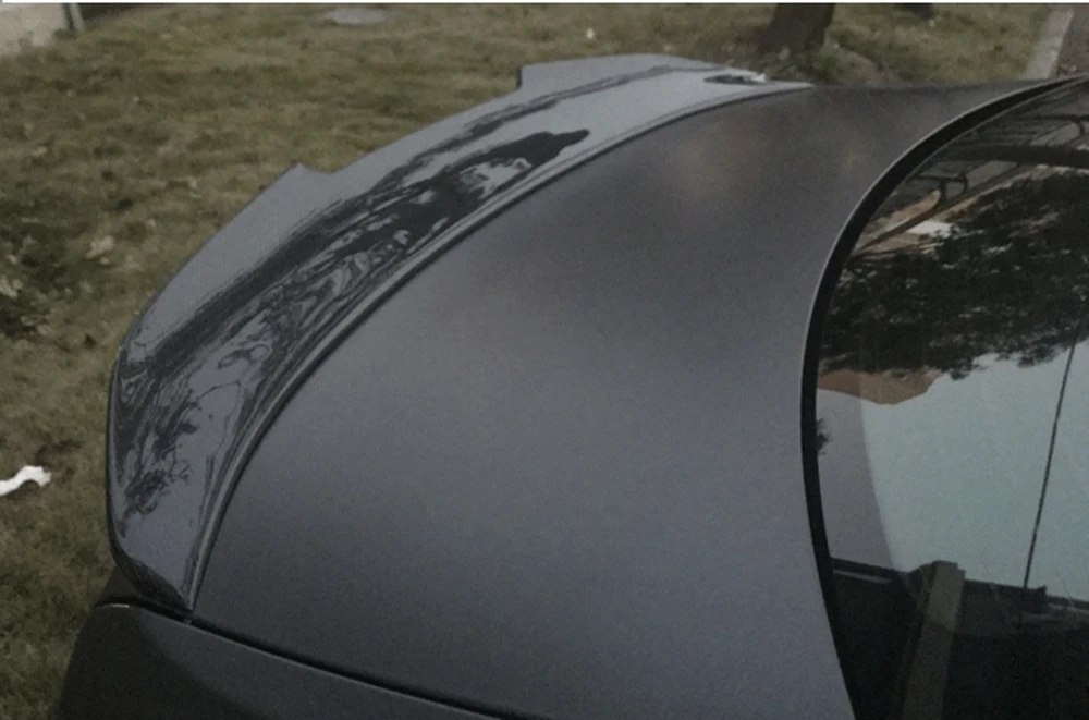 Истински въглеродни влакна Заден Спойлер на Багажника, Крило, Накладки На Задната Врата, Сплитер За Устни BMW F36 4 Серия Gran Coupe 4 Врати 2014-2019 PSM Стил Изображение 5