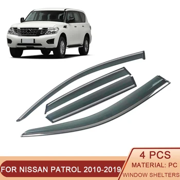 За NISSAN Patrol Y62 Armada 2010-2019 Авто стъкла Защита От Слънце и Дъжд Очила Щит Подслон Защитно покритие Покритие Рамка Стикер