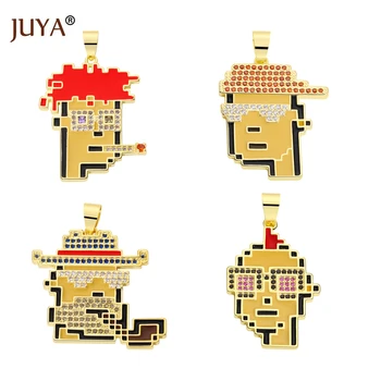 JUYA 2022 Хип-Хоп, Пънк Metaverse Серия Висулка Верижки и Колиета за Мъже и За Жени Самоличността на Pixel Премия Висулка Интимни Аксесоари Бижута
