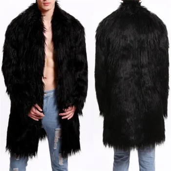 Есенното яке от изкуствена норка, мъжки зимни утепленная топла кожа кожено яке, мъжки черни якета jaqueta de couro, мода B51 1