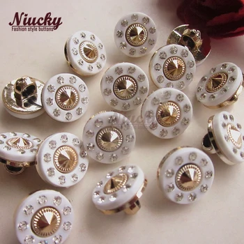 Niucky 11,5 мм и Високо качество на Опашка Бял Кристал шиене на копчета за дрехи модни копчета bontique монопол P0301d-039