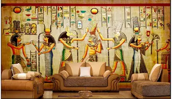 Потребителски снимки на 3d тапети нетъкан стенописи честване на древните египтяни 3d стенописи тапети украса на стаята живопис 1