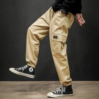 Разпродажба! Панталони-карго мъжки ежедневни панталони летни дишащи красиви универсални ретро японски обикновена дизайнерски панталон Kpop за тийнейджъри Ins нови < Мъжки дрехи ~ Lopenpyoraliike.fi 11
