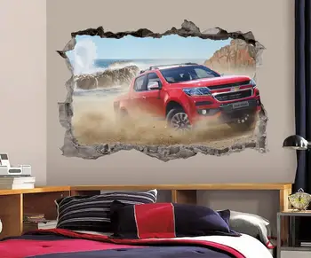 Пикап Chevrolet Стикер На Стената 3D Художествени Етикети Винил Декора на Стените 1