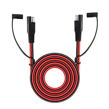 ABGZ-двухголовочный кабел SAE с пылезащитным калъф, удължен захранващ кабел 1