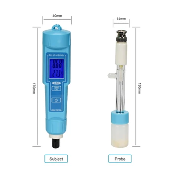 2 in1 тестер тип дръжки измерване на температура и ph метър