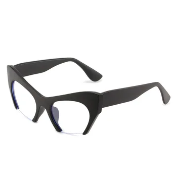 2022 Модерни Очила На Очите Дограма Наполовина Дограма Стилни Прозрачни Оптични Прозрачни Пластмасови Очила Външна Защита Дамски Слънчеви Очила