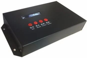 Самостоятелен играч TJZK-V2 за DMX512 контролер се използва за led контролер T300K T500K WS2811 за възпроизвеждане на рекламно анимационен филм